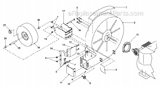 Housing_Assembly Diagram and Parts List for 9131-00-01  Little Wonder Leaf Blower / Vacuum